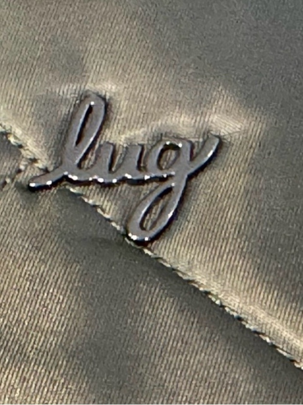 Lug Mini Dory Crossbody Quilted Olive Green Tote Bag - Picture 3 of 4